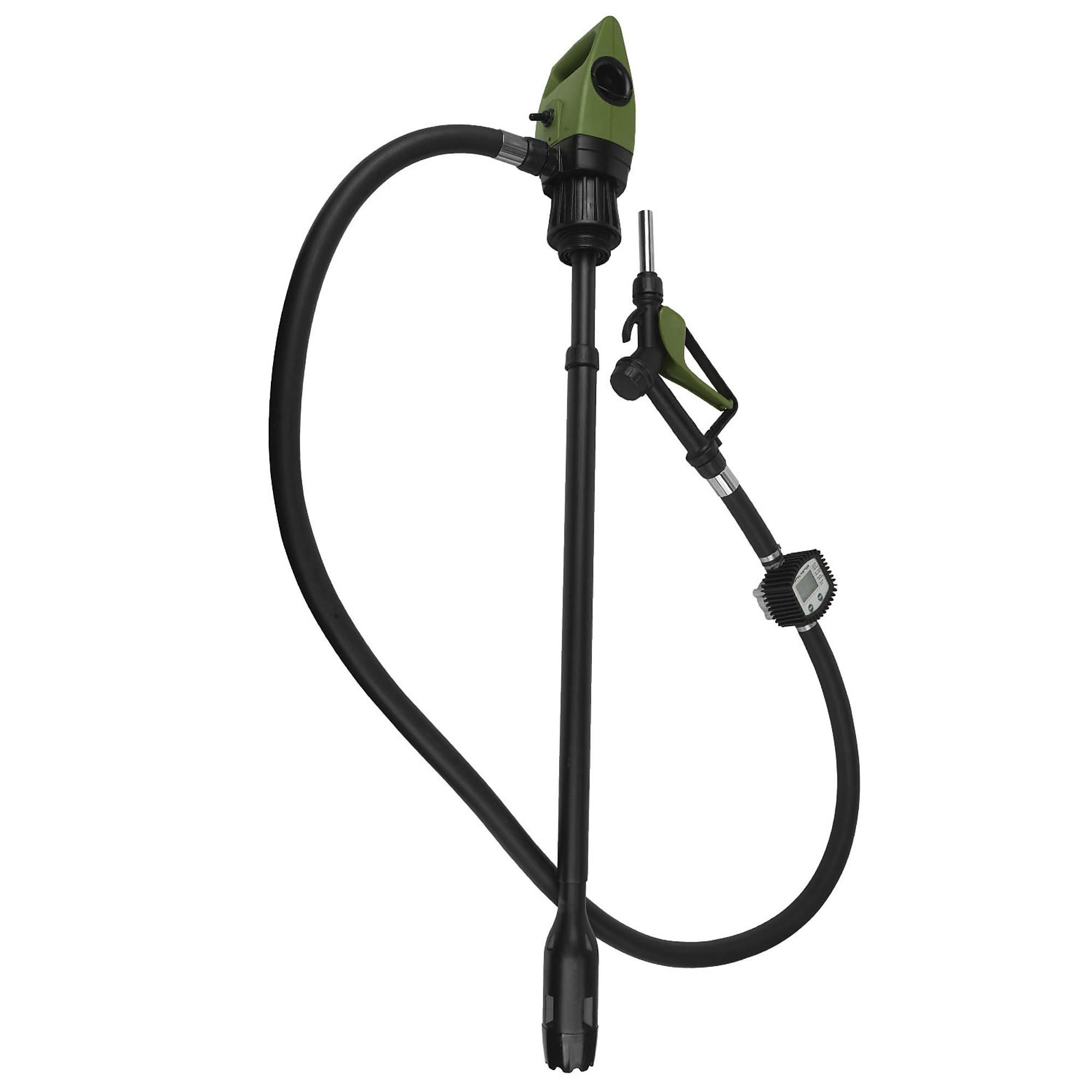 TeraPump, Electric Drum Pump Metered, Telescopic, HD, GPM 7, Volts 110, Model# TREDRUMT-M